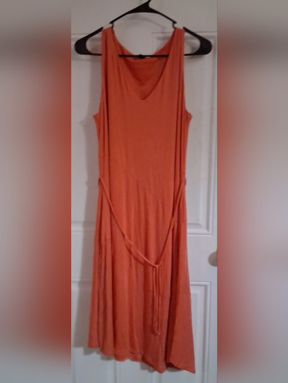 Banana Republic Sleeveless Orange Midi Tunic Dress